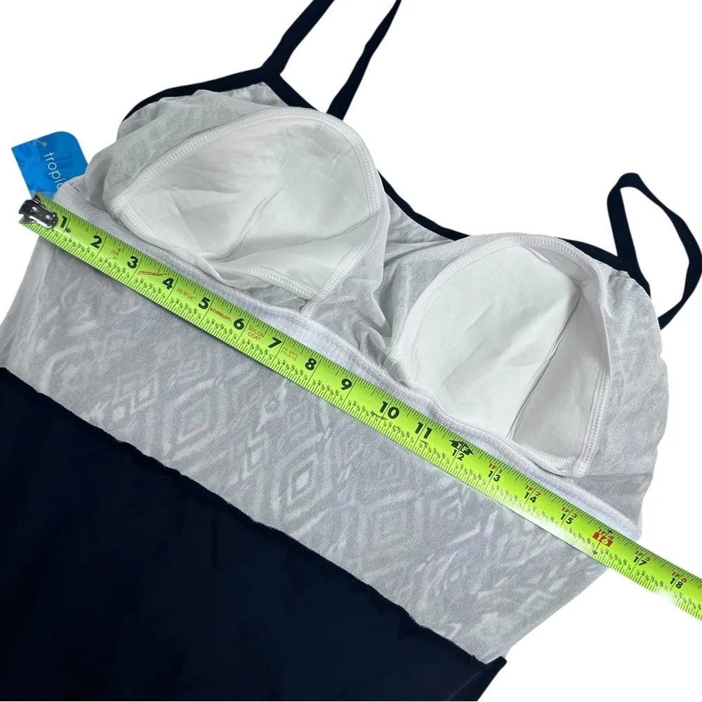 Tropical Escape Empire Swimsuit Dress in Diamond Delight Print - Image 8