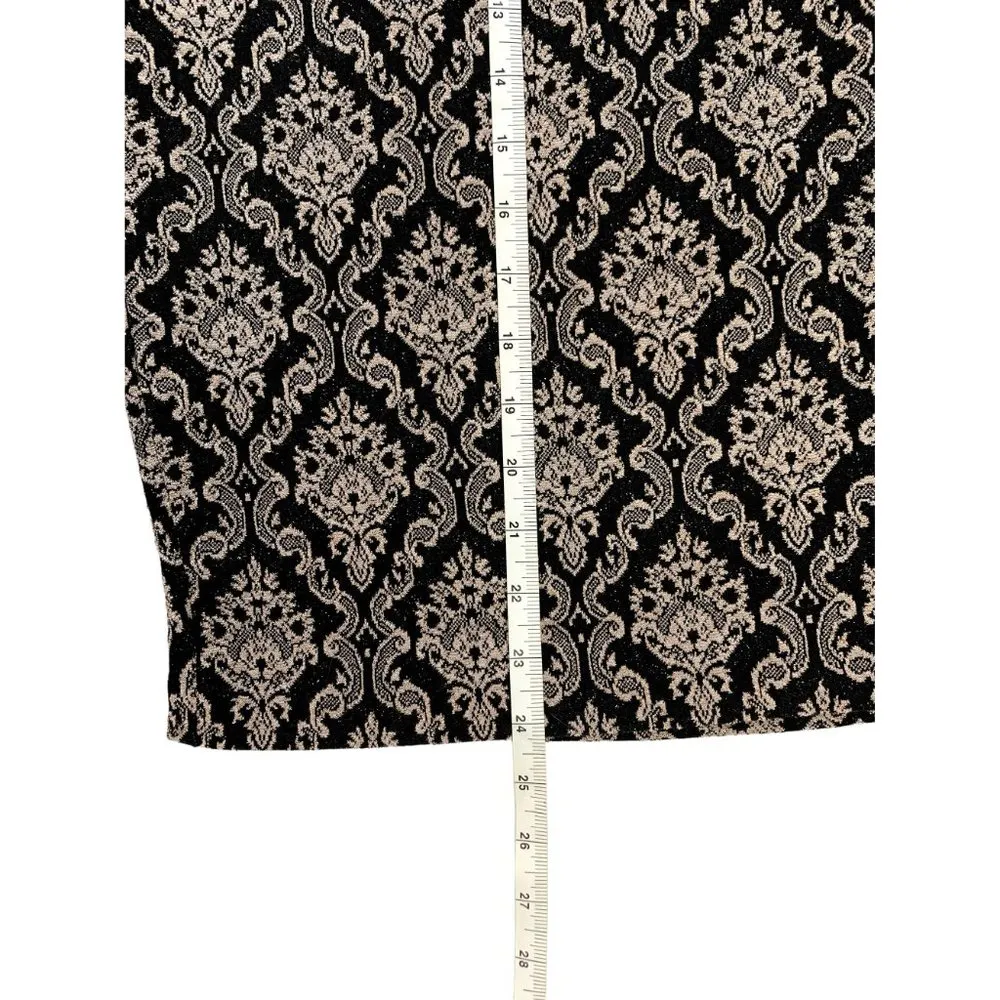 Roz & Ali Women's Black & Gold Skirt - Image 5