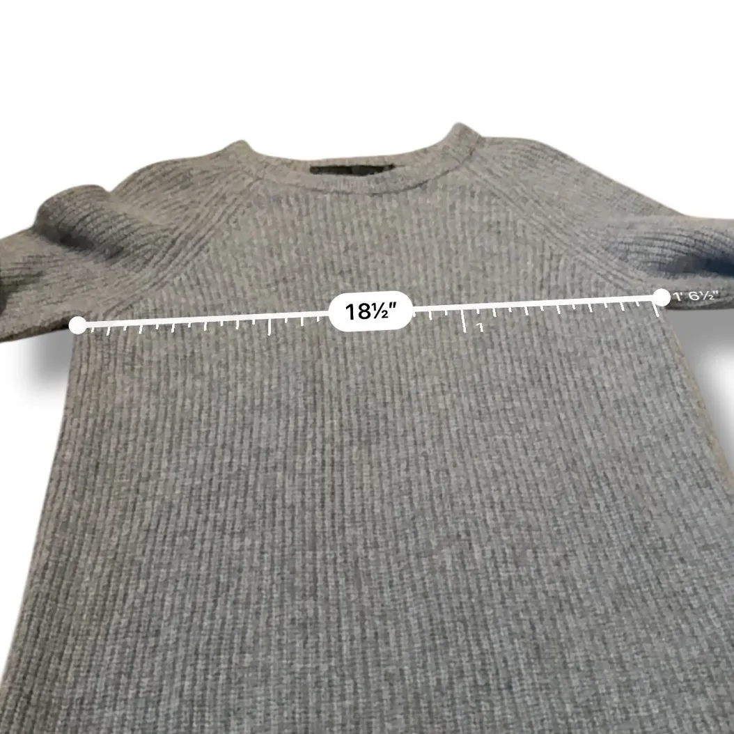 Jenni Kayne Cashmere Sweater Size Medium Gray 100% Women's Long Sleeve Luxe Cozy - Image 7