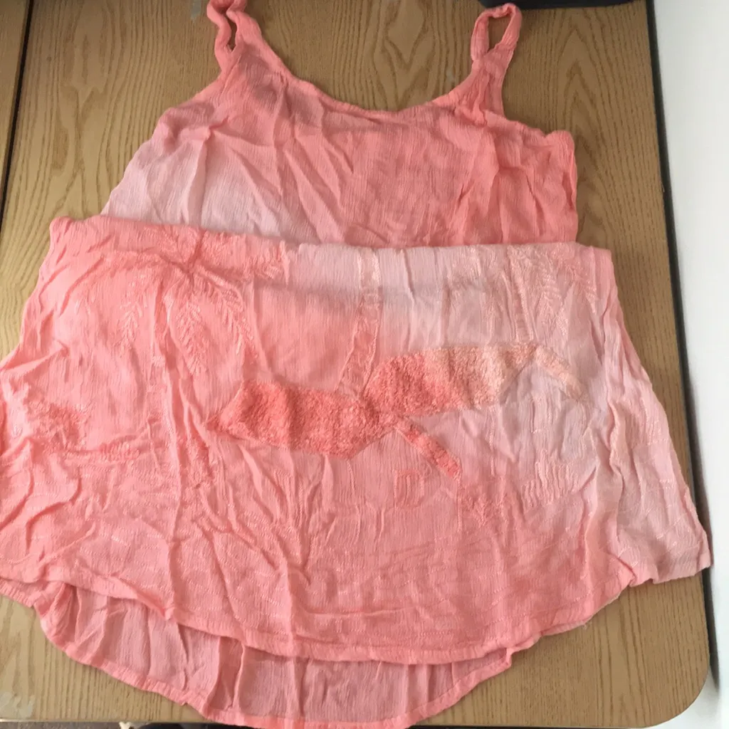 Swimsuit Cover Up Dress Tropical Soft Lite Med/Lrg Pink Size undefined - Image 4