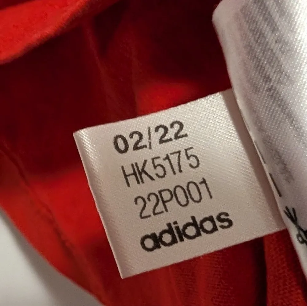 Adidas Originals Womens Medium Red Cropped TShirt Trefoil Logo Sporty Casual - Image 6