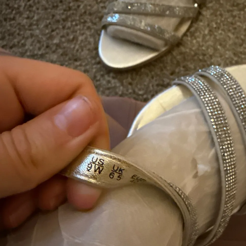 Elegant Silver Strappy Sandals 9 - Image 4