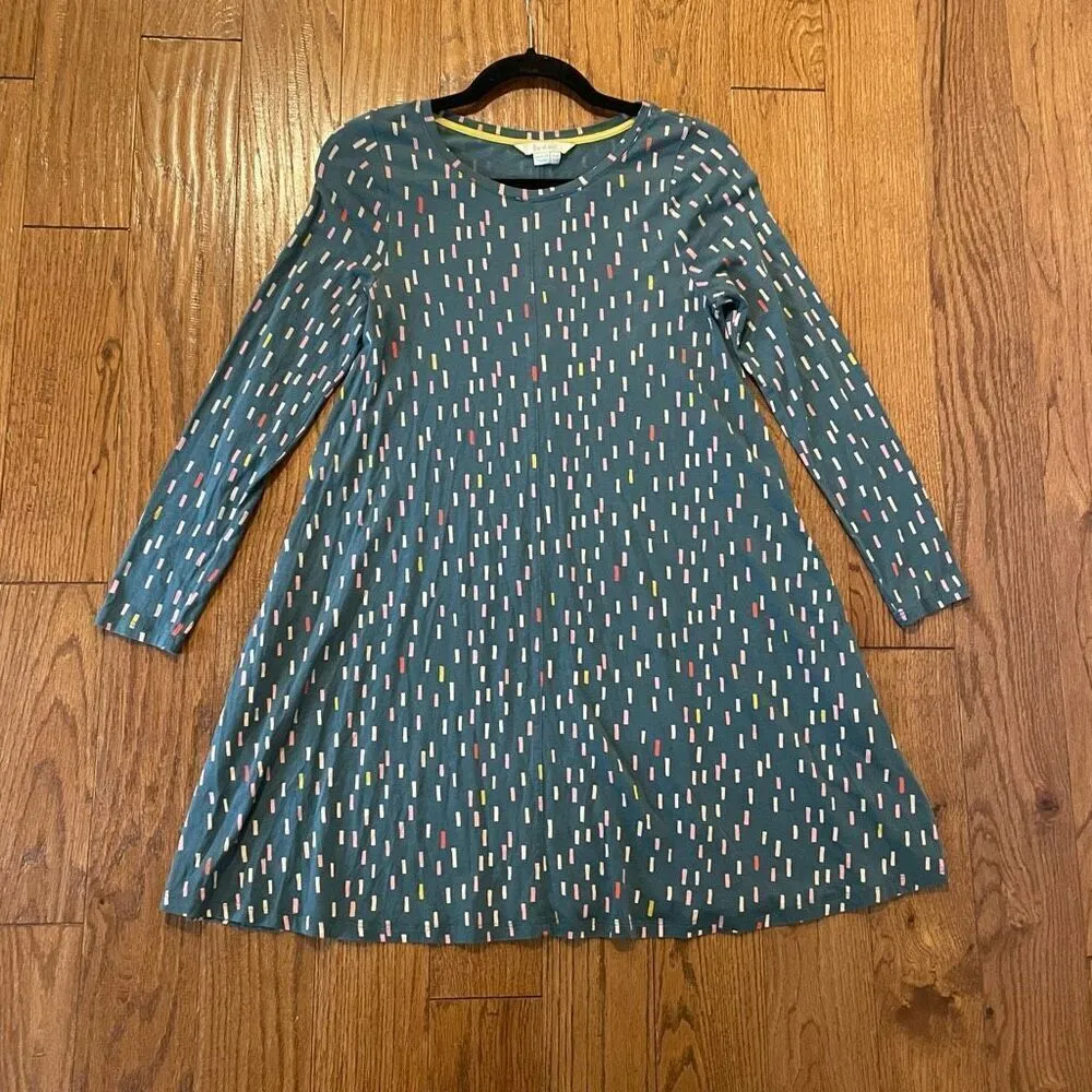 Boden swing green confetti printed dress 4 - Image 8