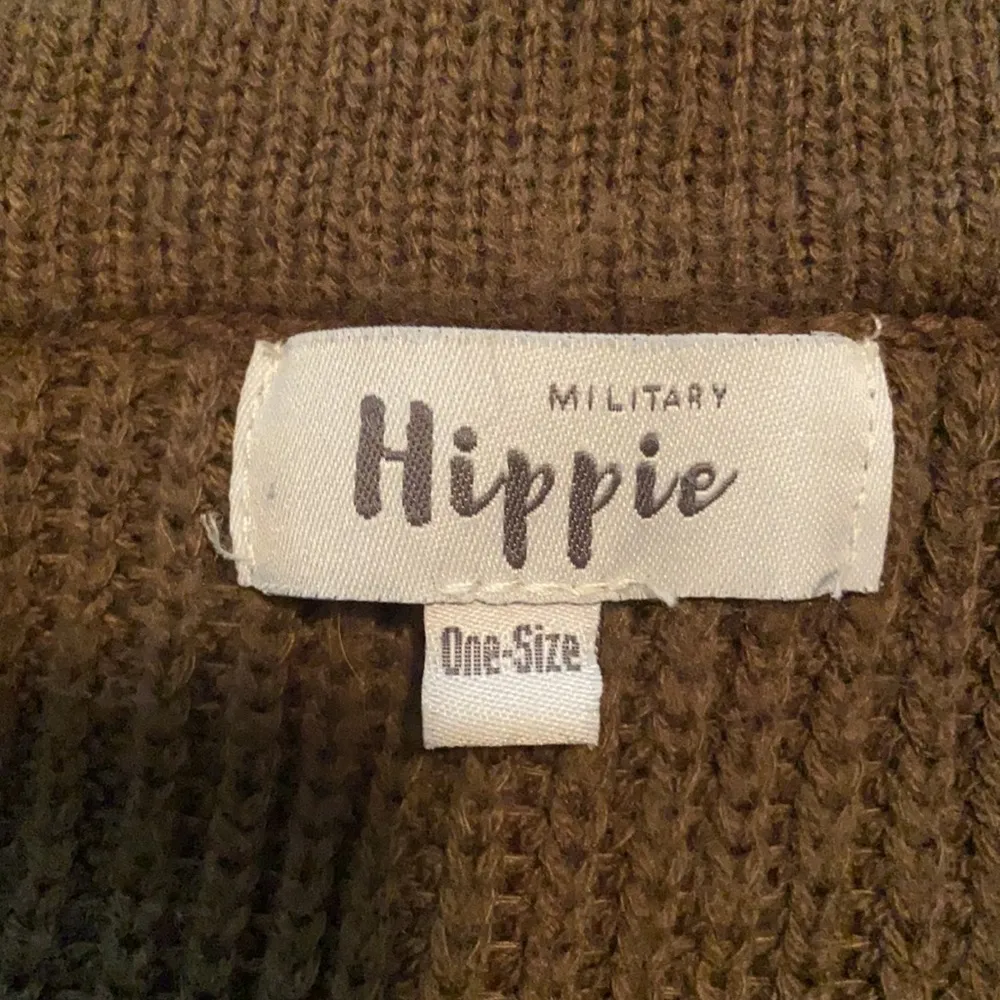 Military Hippie Lace Front Sweater - Image 5