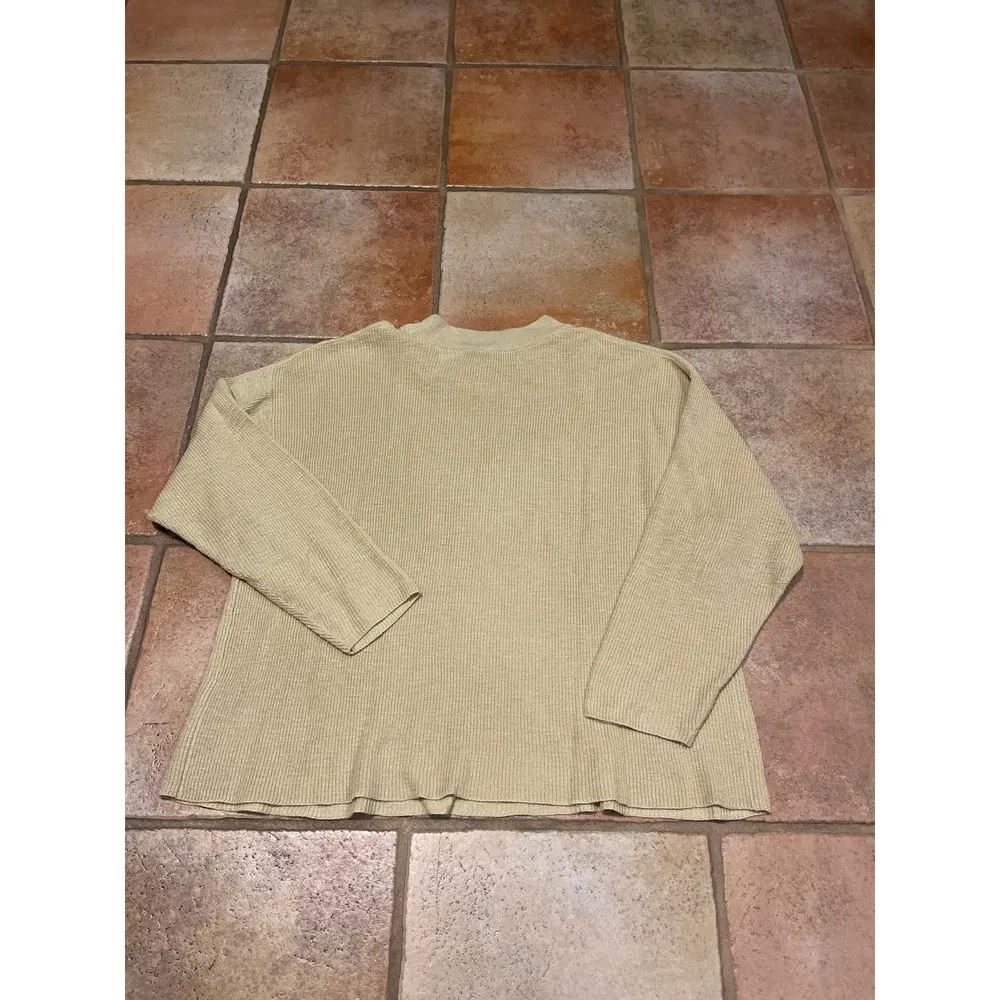 Free people, beach, ribbed, boxy, oversized, sweater, size extra small - Image 4