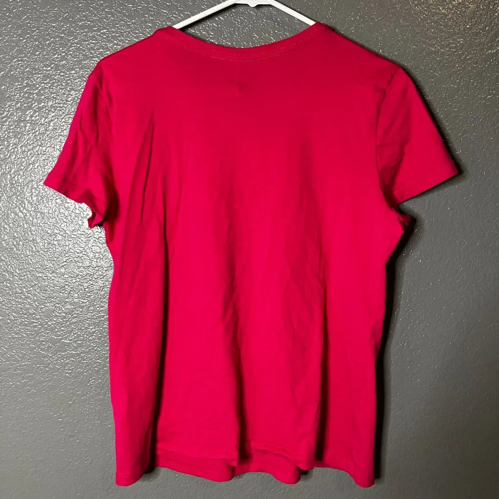 People XL 'Life is Life' Hot Pink Retro Graphic T - Image 2