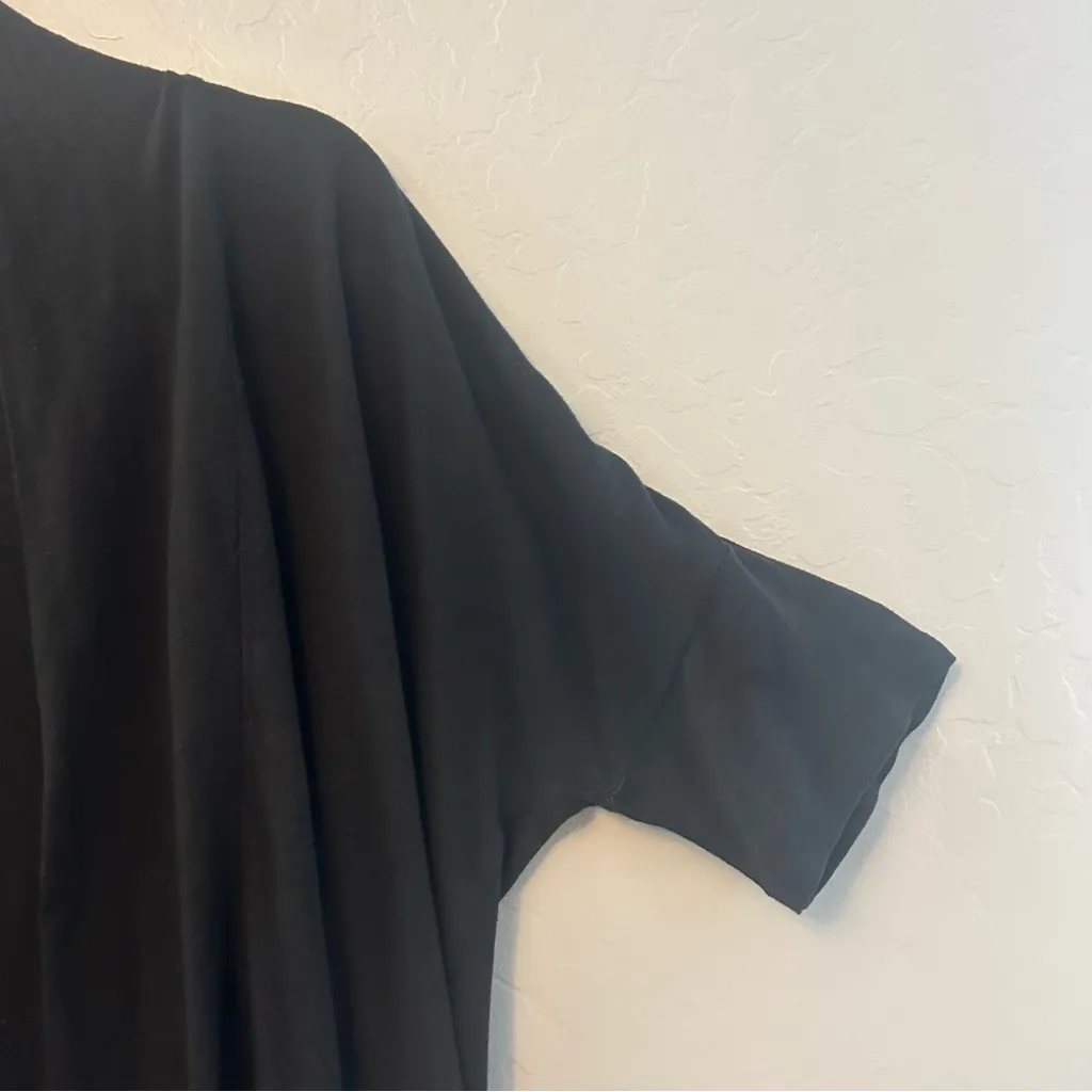 ⭐️Ann Taylor LOFT black short sleeve open cardigan style top size xs - Image 4