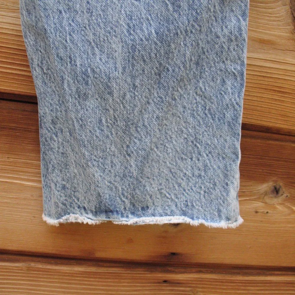 Jonathan Simkhai Standard High Rise Distressed Organic Cotton Boyfriend Jeans Blue Size 30 - Image 8