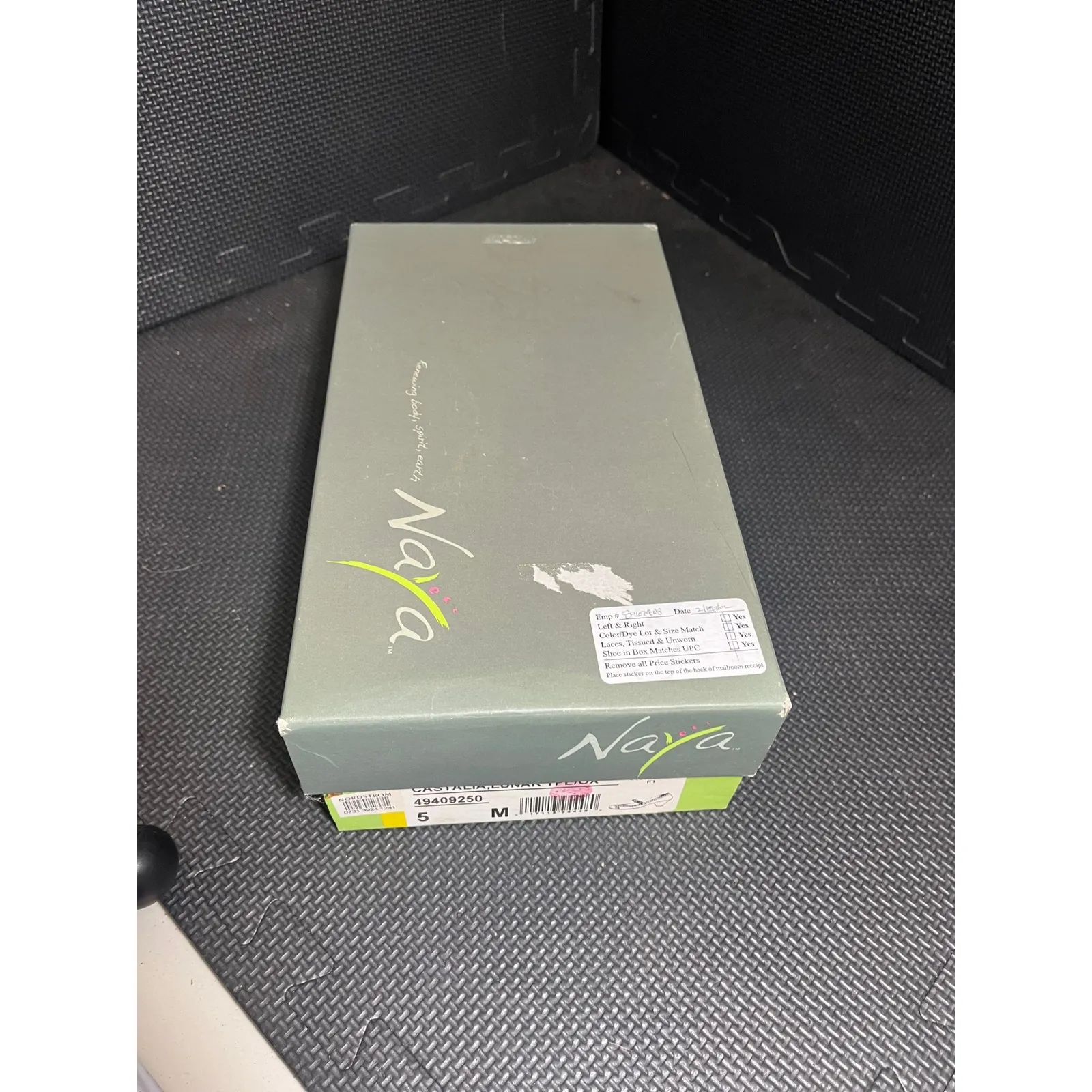 Naya Castalia Mary Jane Heels Pumps Brown Leather size US 5 M Laser Cut - Image 3