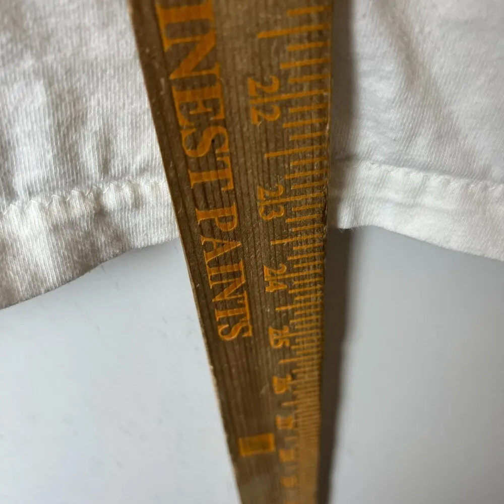 90s Beat The Back Up Single Stich T Shirt White Large L USA Graphic Tee - Image 13