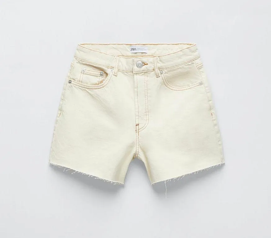 white jean shorts - Image 5