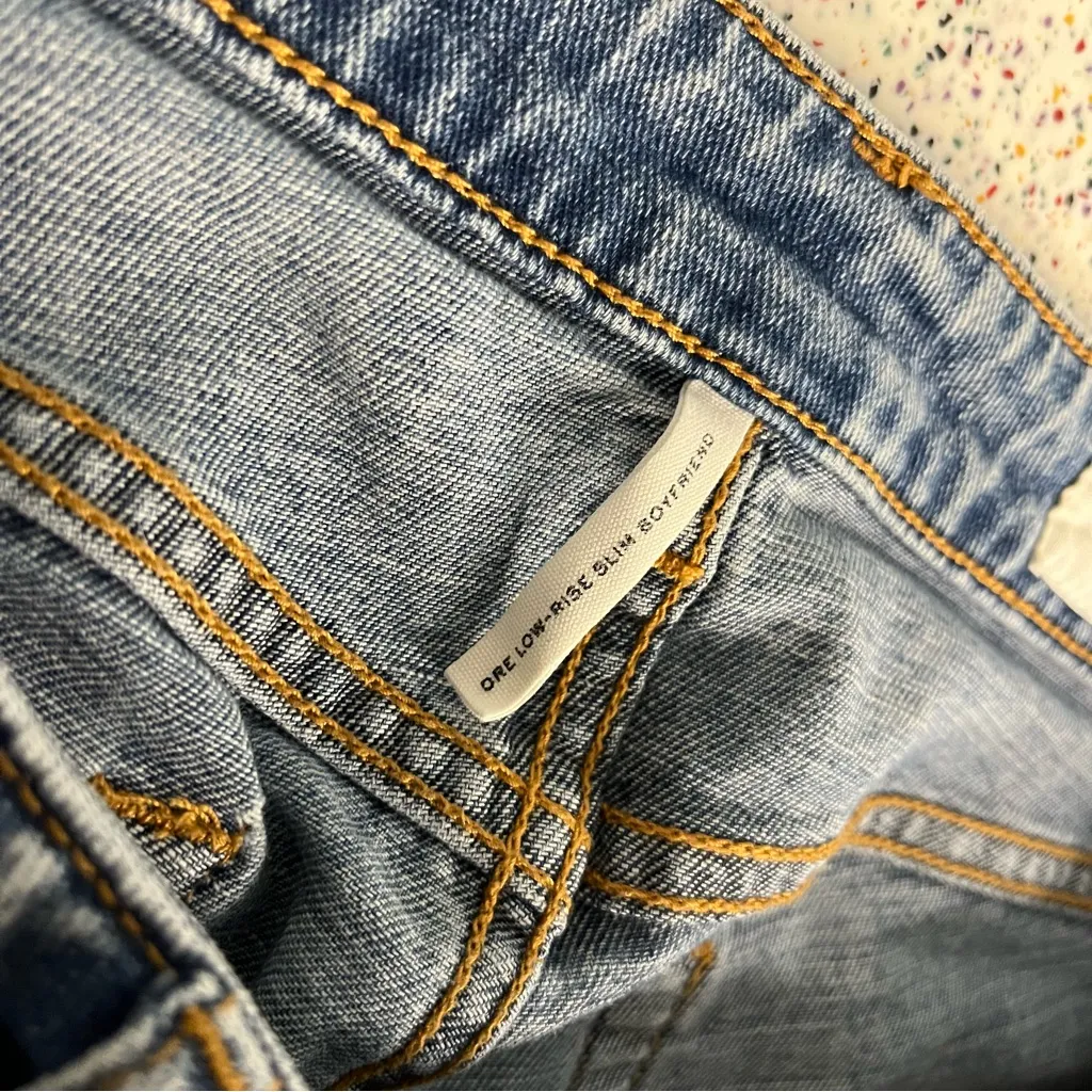 Rag & Bone Dre Low Rise Slim Boyfriend Straight Blue Denim Jeans Women’s Size 26 - Image 7