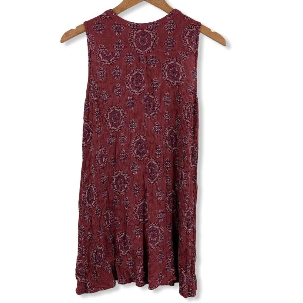 Living Doll Sleeveless Printed Rayon Dress Medium - Image 2