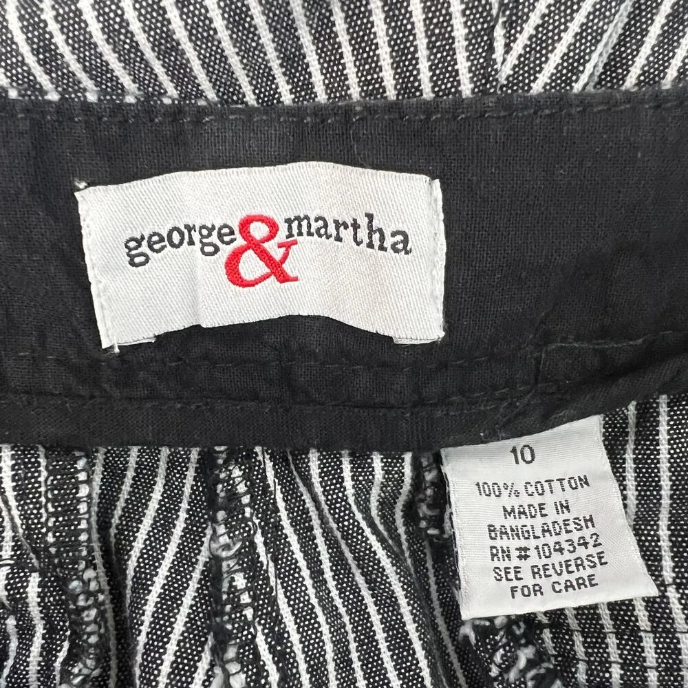 George & Martha Vintage Workwear Dark Academia Feminine Elegant Capri Pants 10 - Image 2