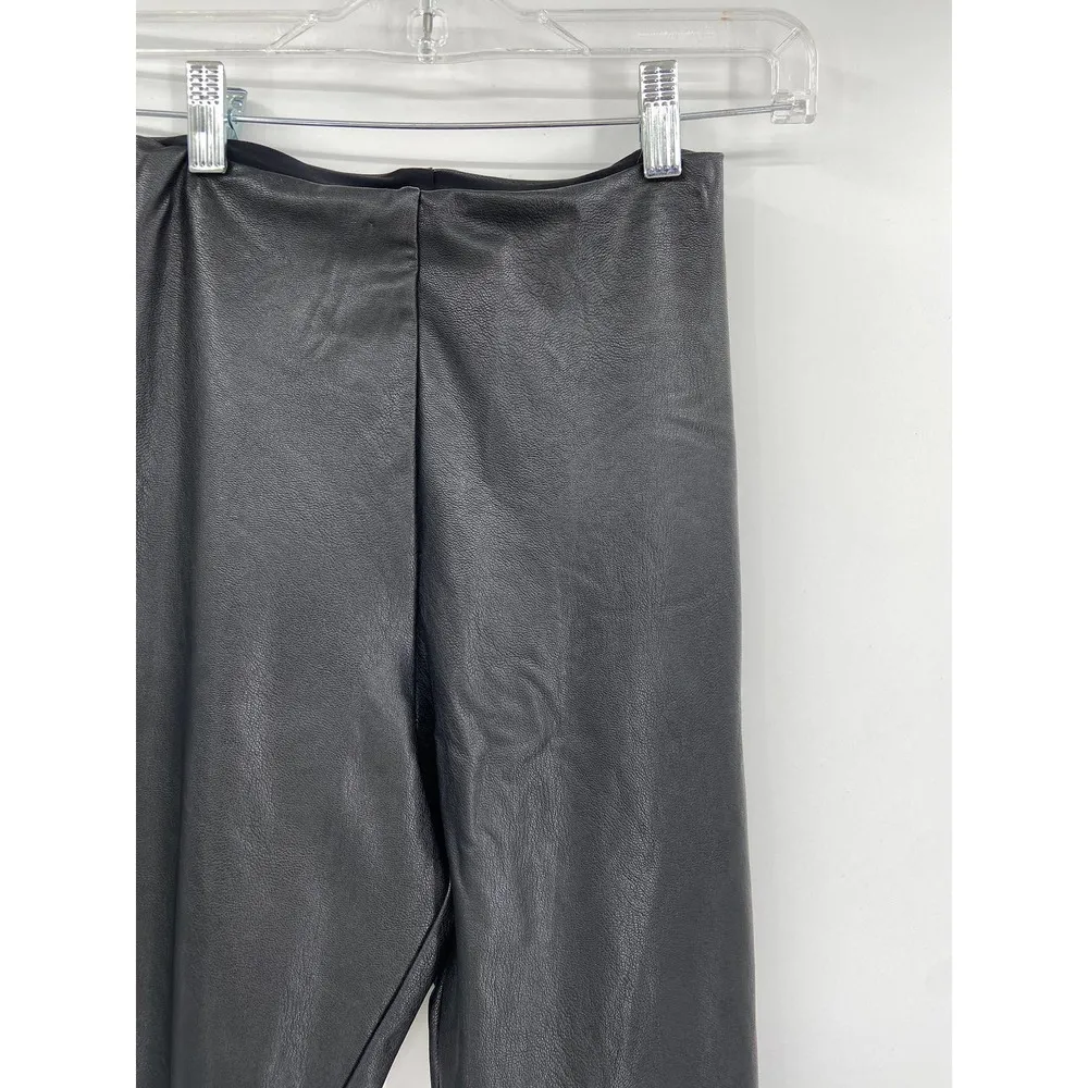 Commando Control Top Black Faux Leather Leggings Size Small - Image 4