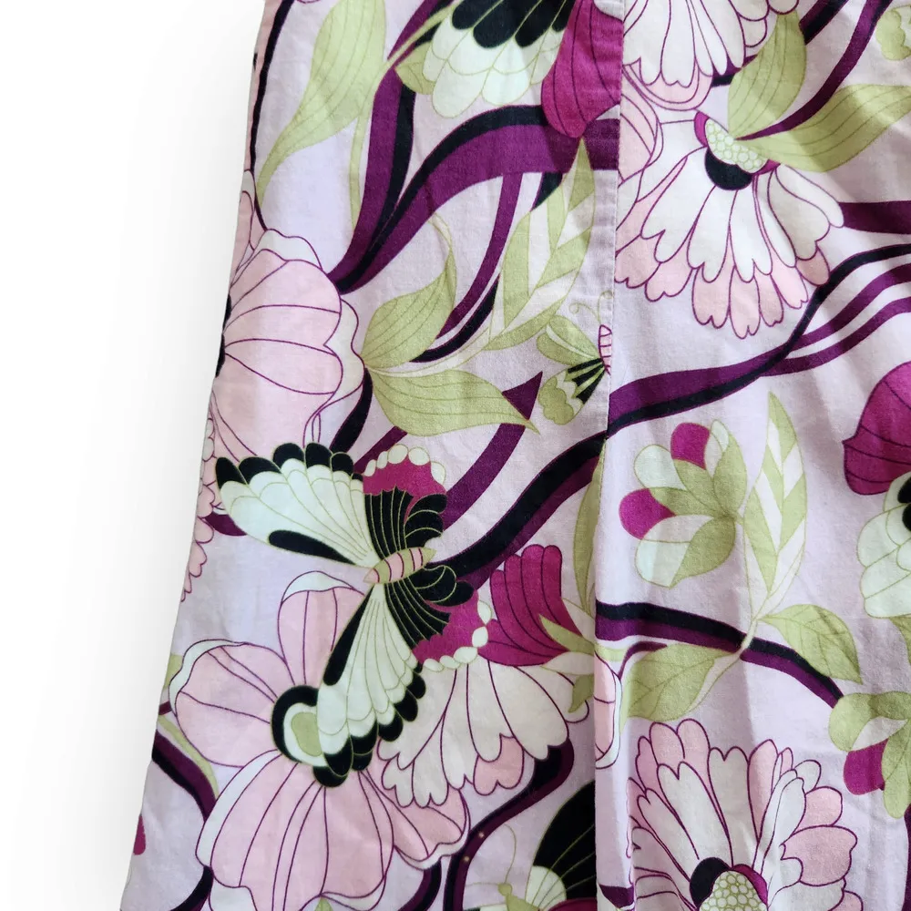 Vintage Byerwear Cotton Pink Butterfly Floral A - Image 3