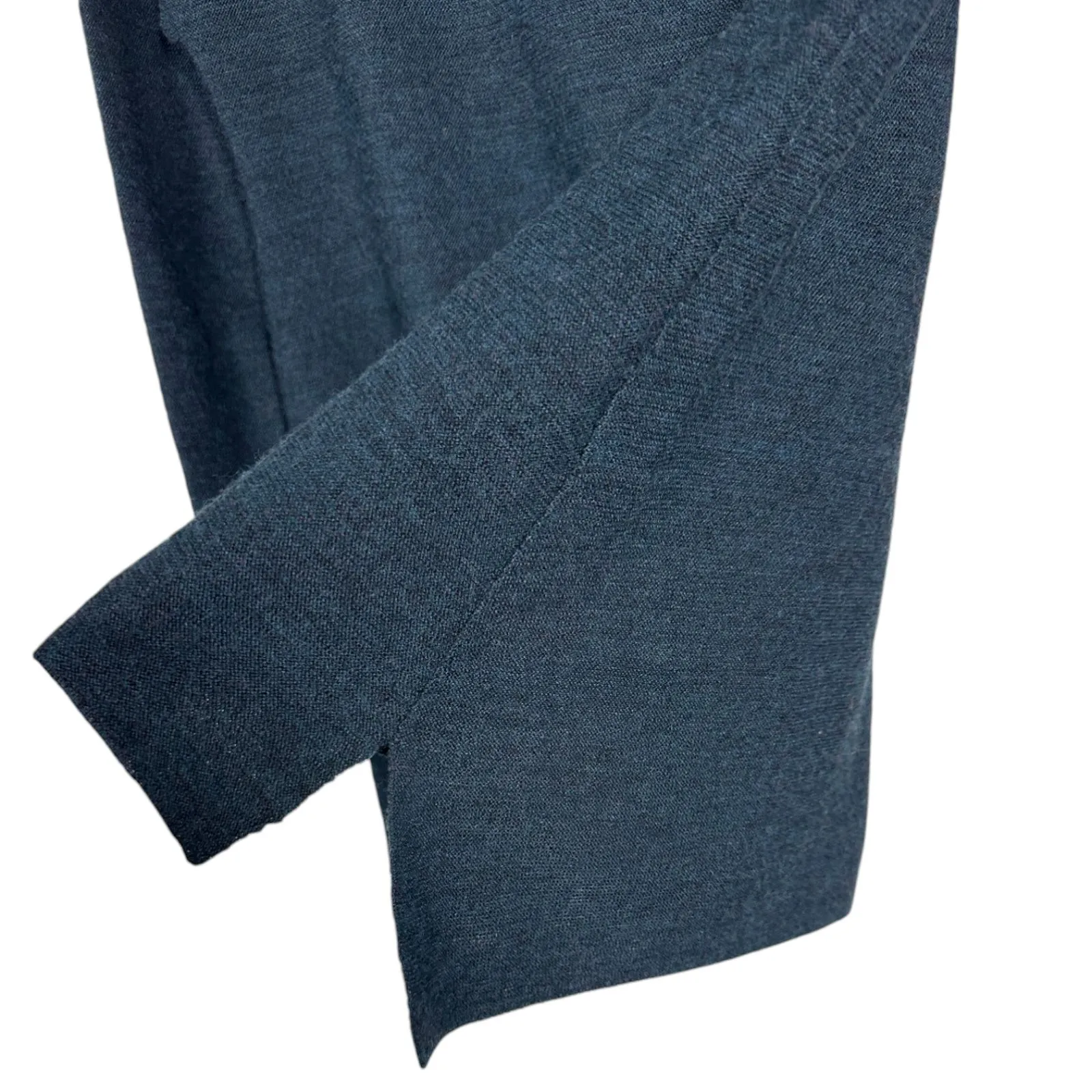 Eileen Fisher Merino Wool Blue Crewneck Lightweight Long Sleeve PP Petite 2 - 4 - Image 5