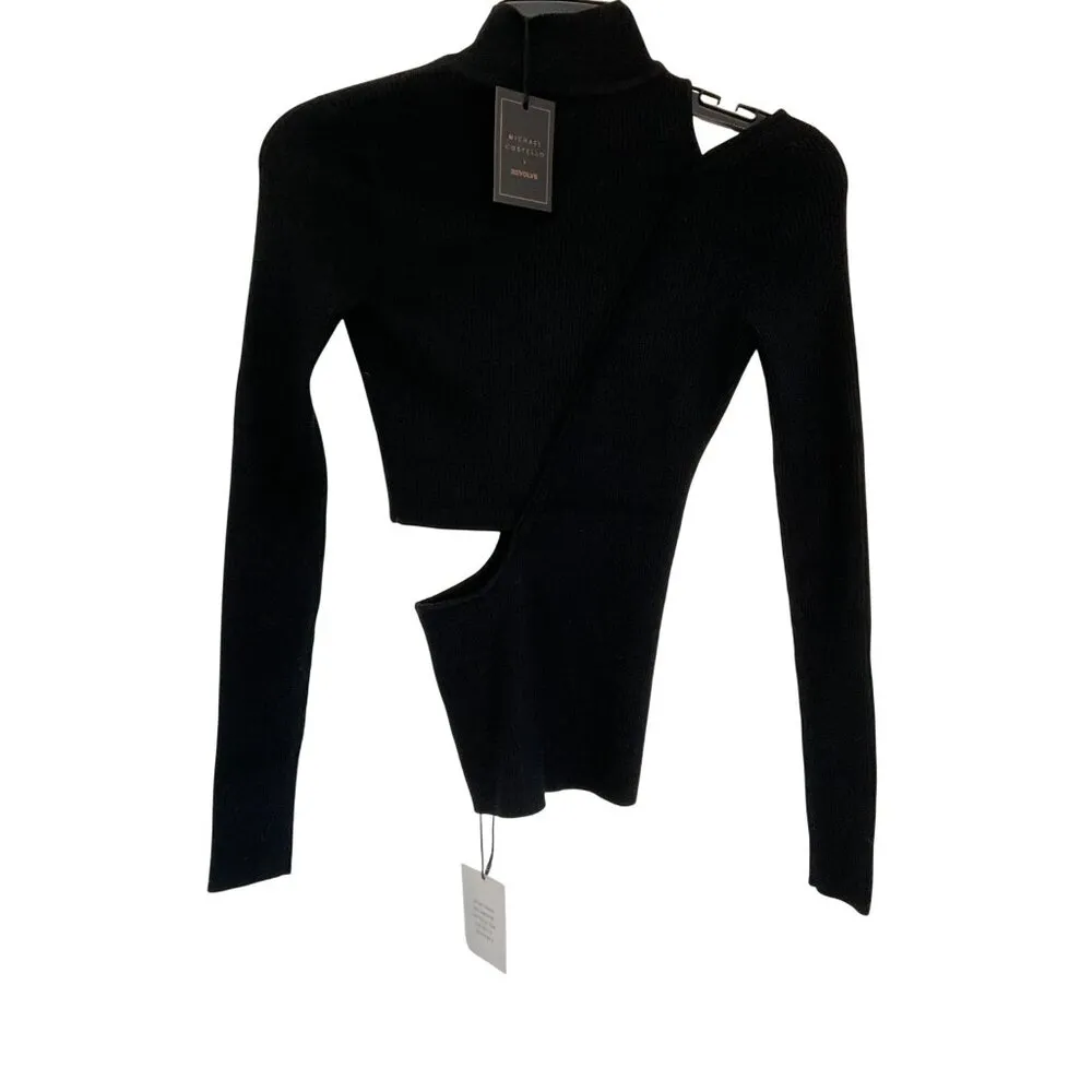 Michael Costello x REVOLVE Soraya Sweater in Black XX-Small New Womens Knit Top - Image 6