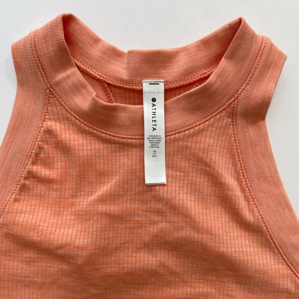 ATHLETA Renew Seamless Racerback Tank Sunset Glow Space Dye Heather Size XS NWT - Image 7
