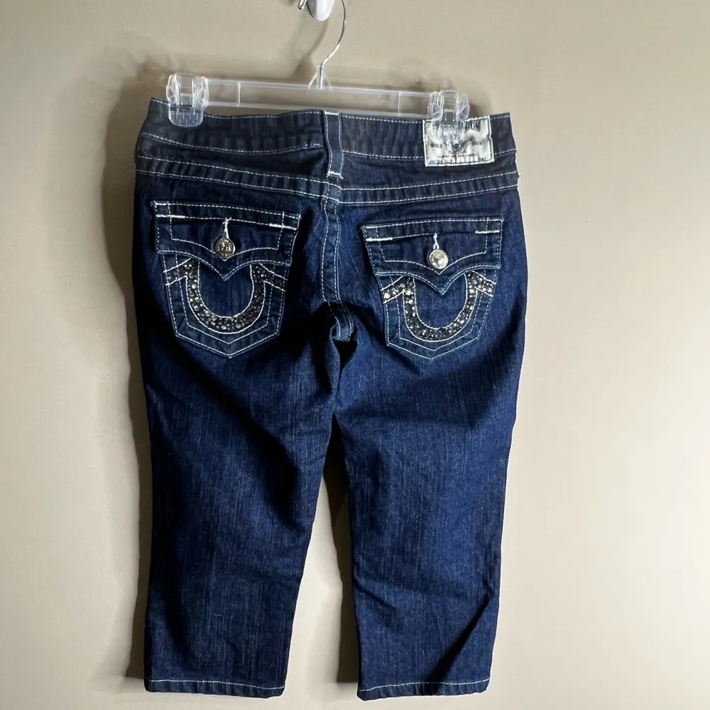 True religion dark wash crop size 27 - Image 5
