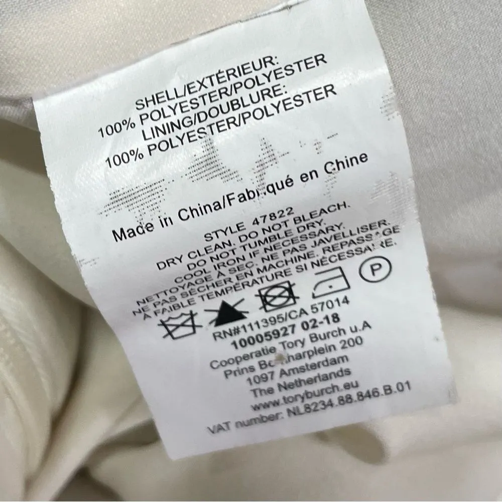 Tory Burch Faye Diamond Wide Leg Culotte‎ crop Capri trousers size 6 - Image 8