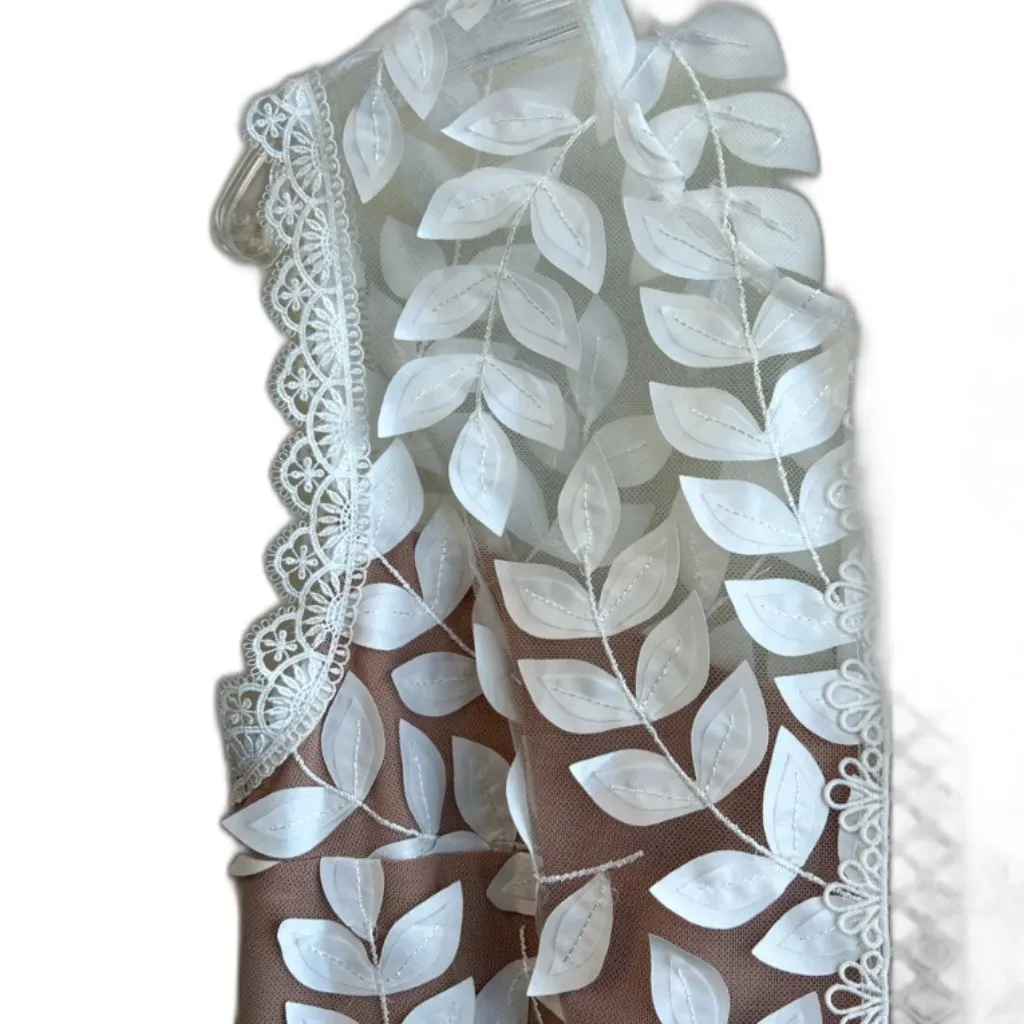 NWT Bronx & Banco Saba Blanc Floral-Appliqué Lace Midi Dress Size 10 - Image 15