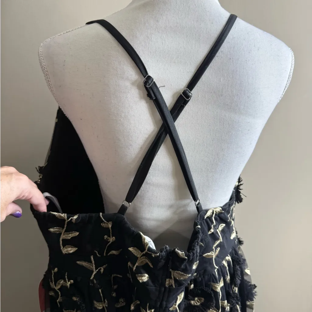 NWT Arula Elegant Black and gold Embroidered Dress size B 2xl Party - Image 10
