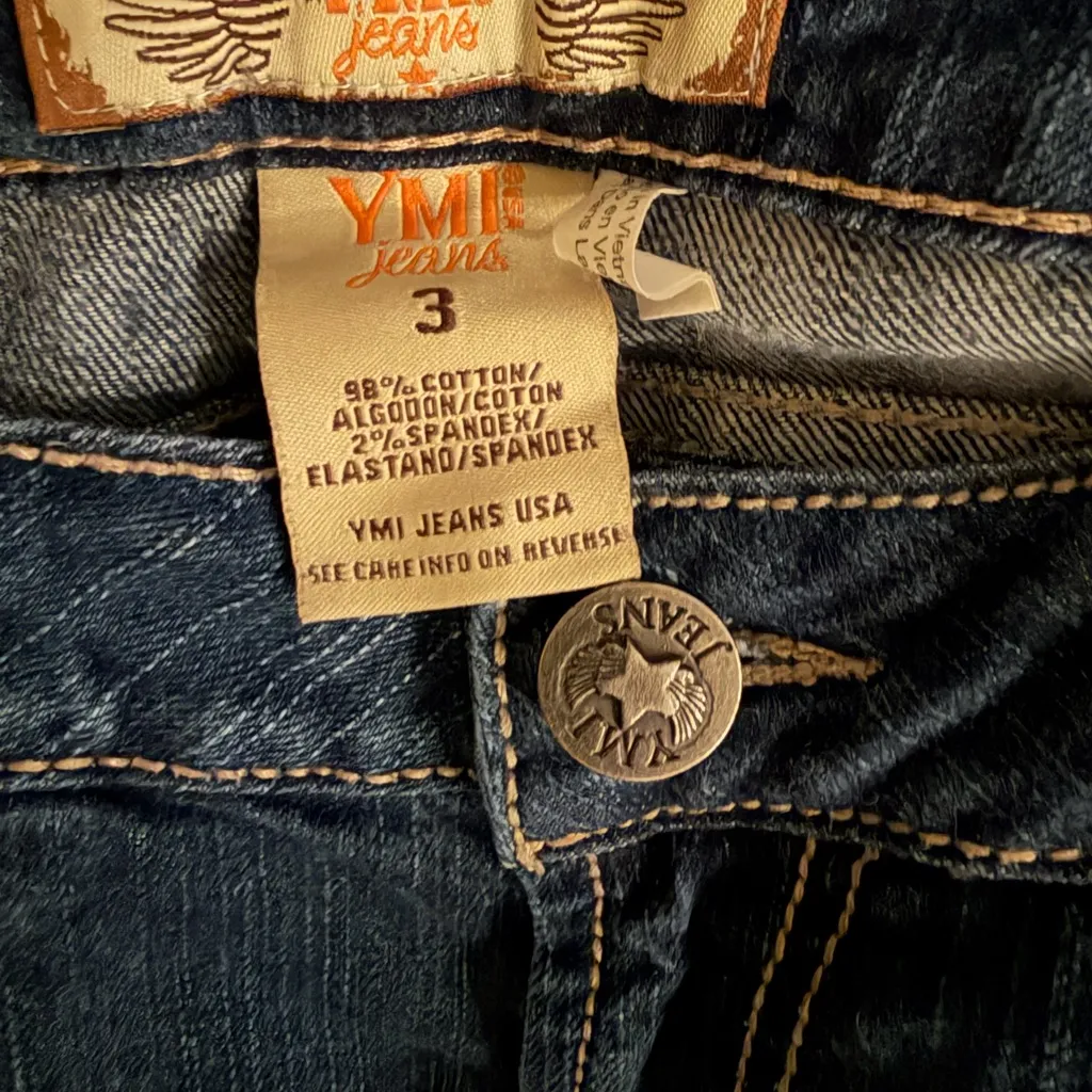 YMI Women's Boot Cut Jeans - Dark Blue - Image 4