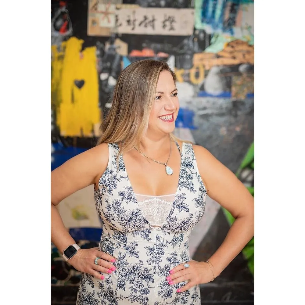 JASON WU White Blue Floral Print Sleeveless Lace Insert Criss Cross Back Dress12 - Image 15