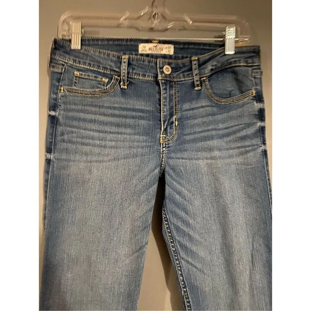 Hollister Light Wash Skinny Jeans Size 7 28 X 32 NWT - Image 3
