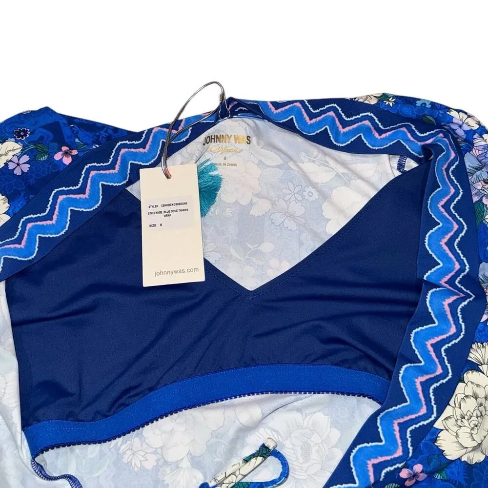 NWT! Johnny Was Blue Dove Tankini Wrap - Size Small - Image 8