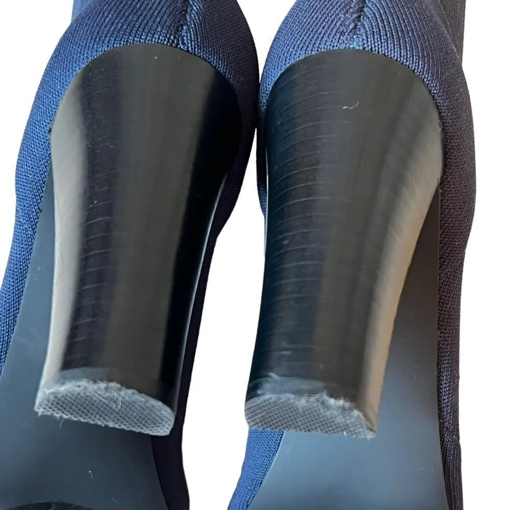 Charles By Charles David Simone Navy Blue Over-The-Knee Stretch Knit Boots - Image 13