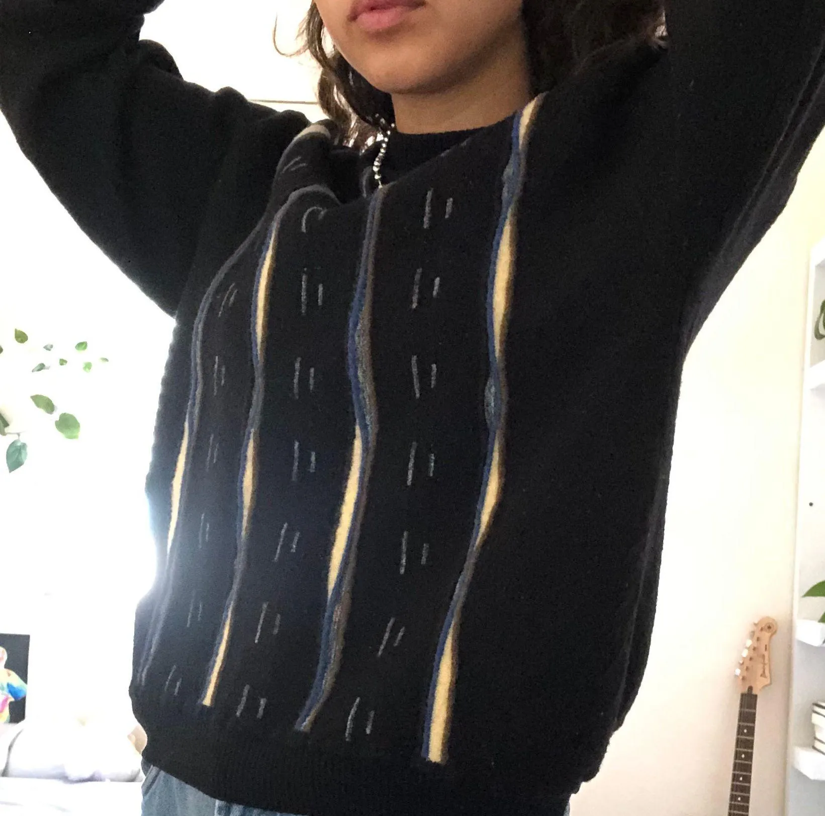 Vintage Sweater Blue Size L - Image 3