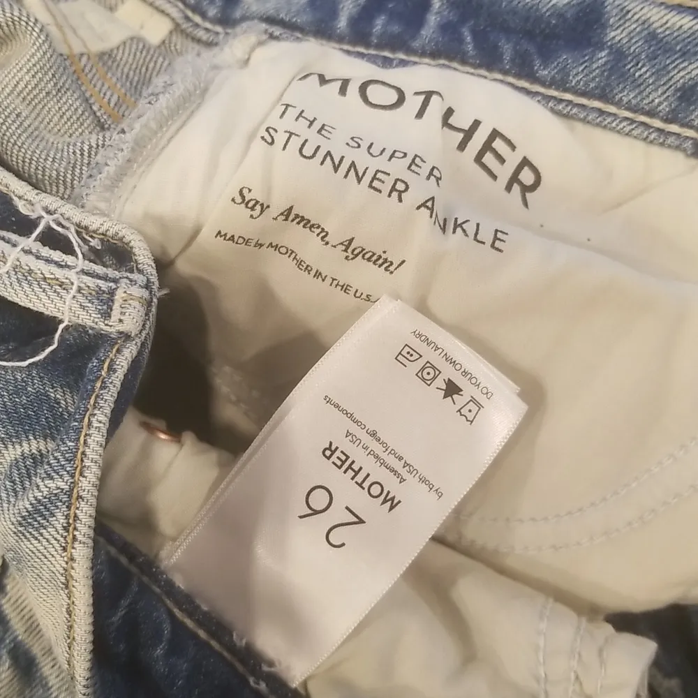 đź’•MOTHER SUPERIORđź’• Super Stunner Ankle Jeans Say Amen Again! 26 *Missing Button Blue - Image 15