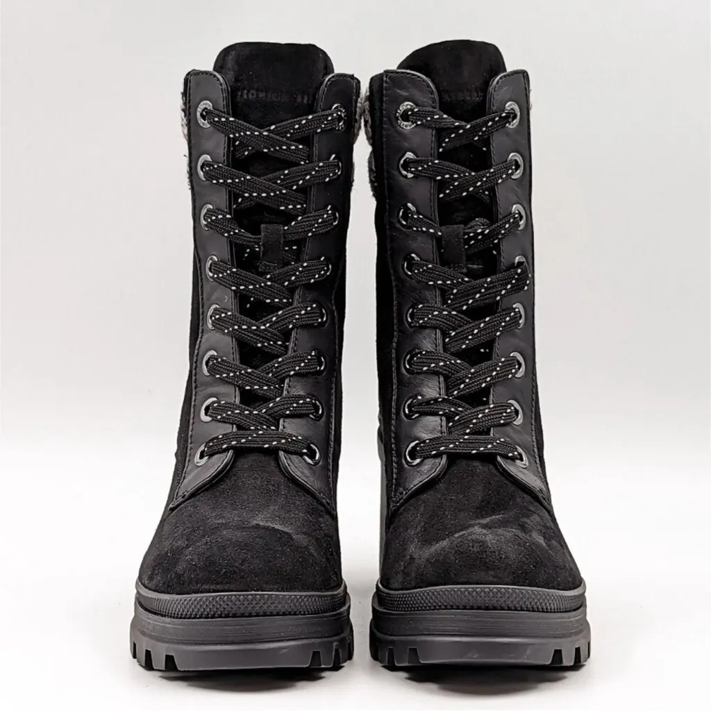 VERONICA BEARD Westport Hiker Boot in Black Eclipse 7.5 - Image 2