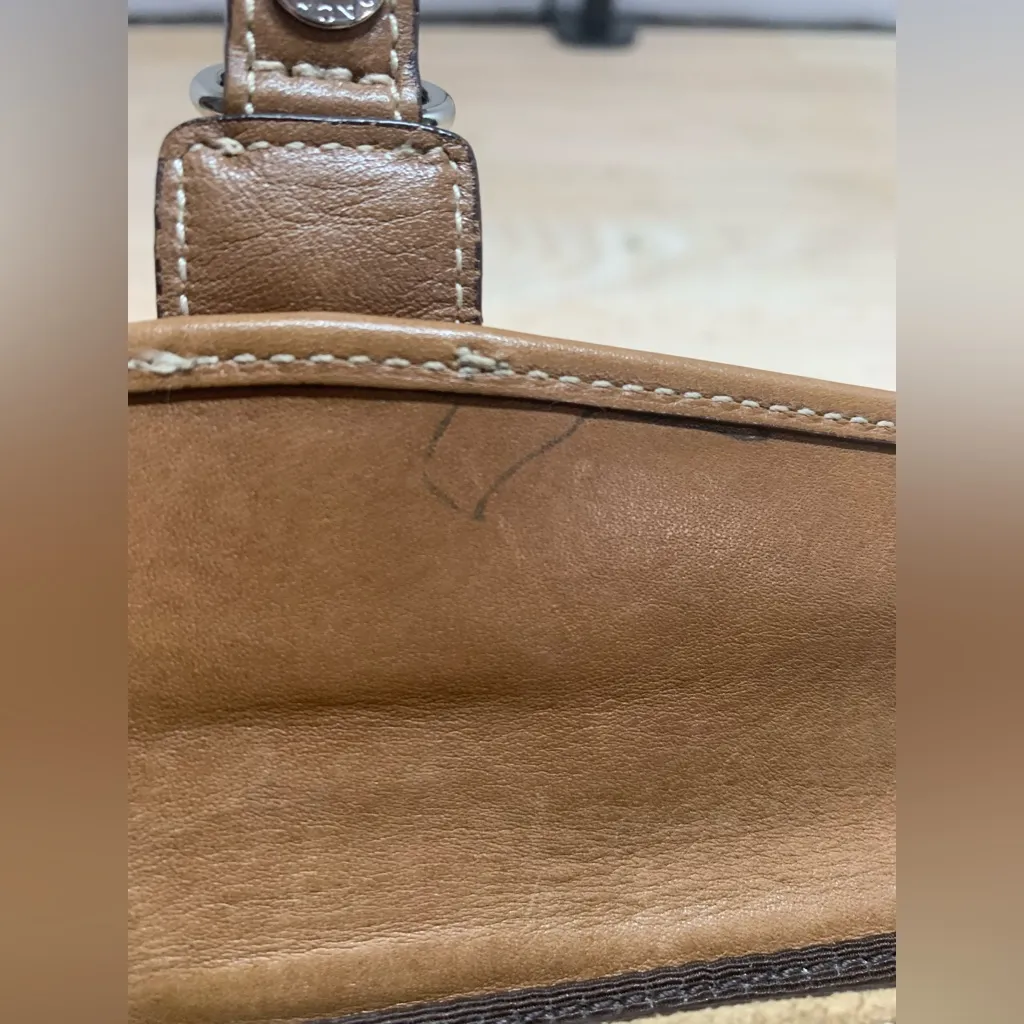 Coach Wristlet British Tan Suede Leather - Vintage 90’s Y2K - Full Inclusion - Image 9