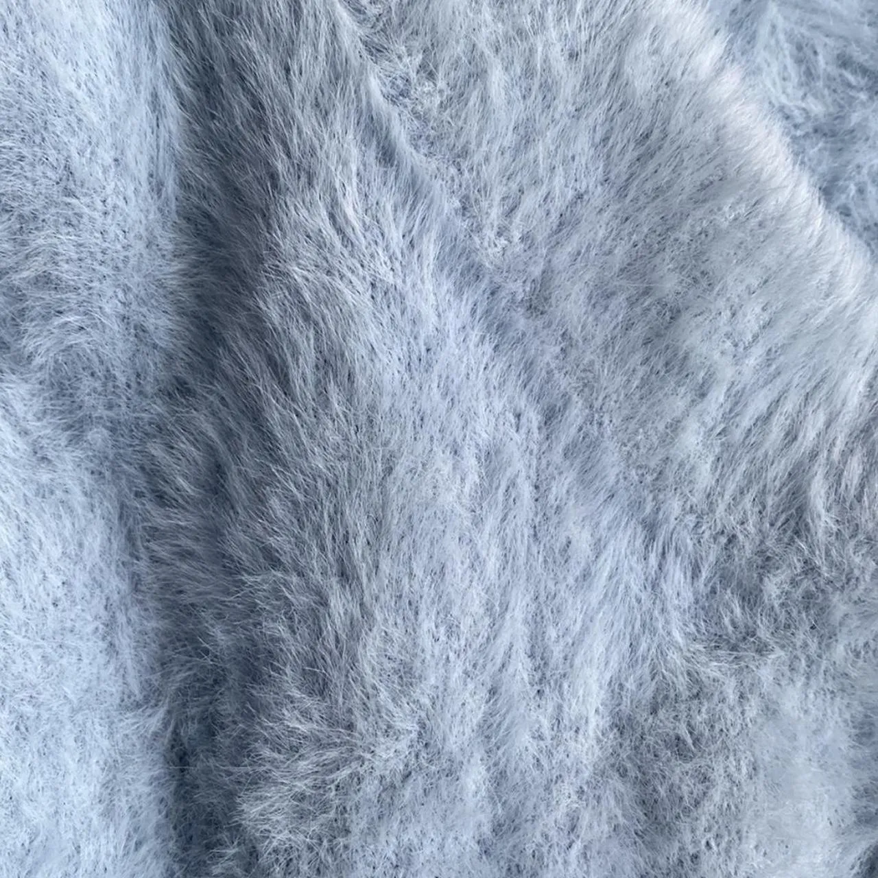 Tillys Light Blue Fuzzy Sweater - Image 4