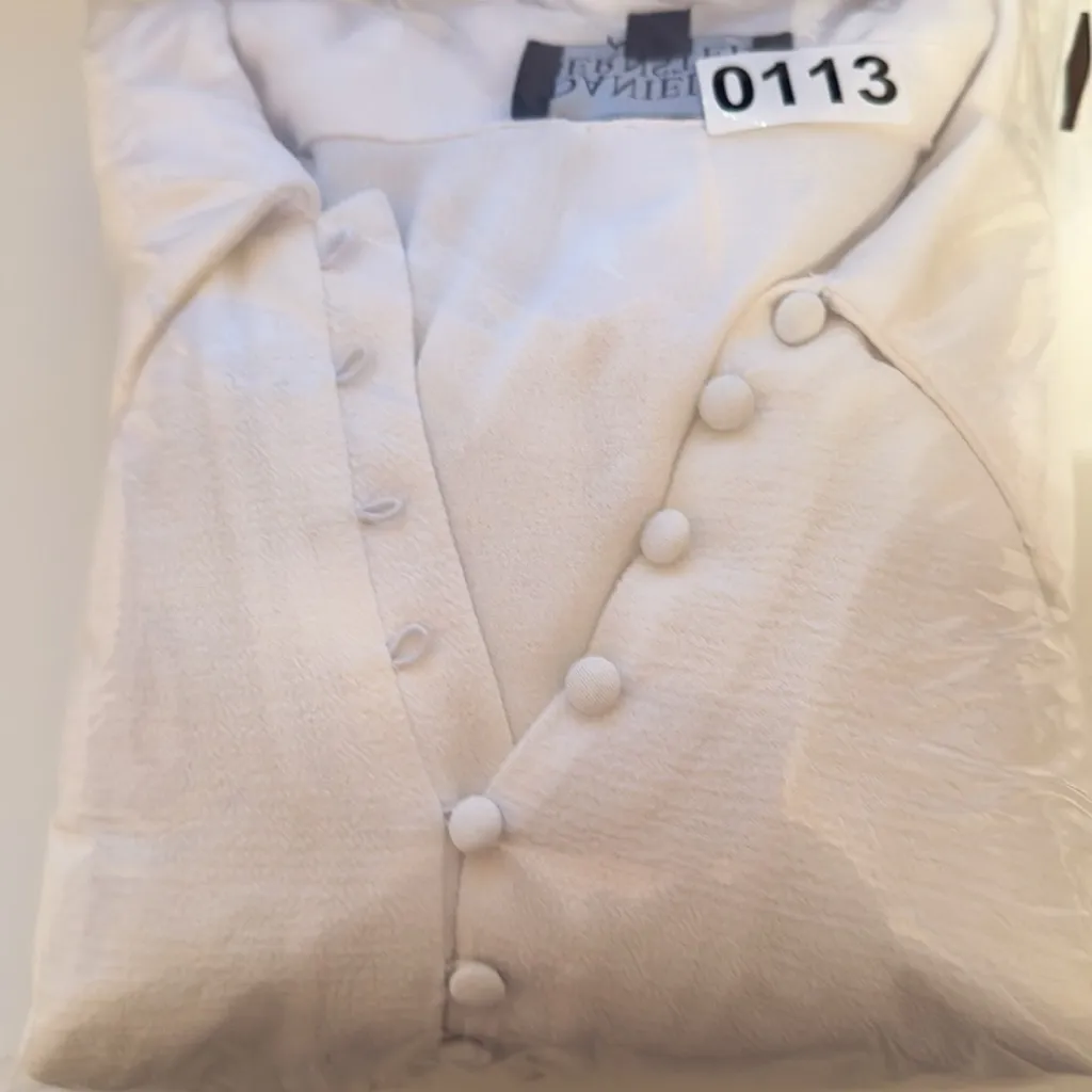 Danielle‎ Bernstein Textured Woven Baby-Doll Mini Dress - Image 8