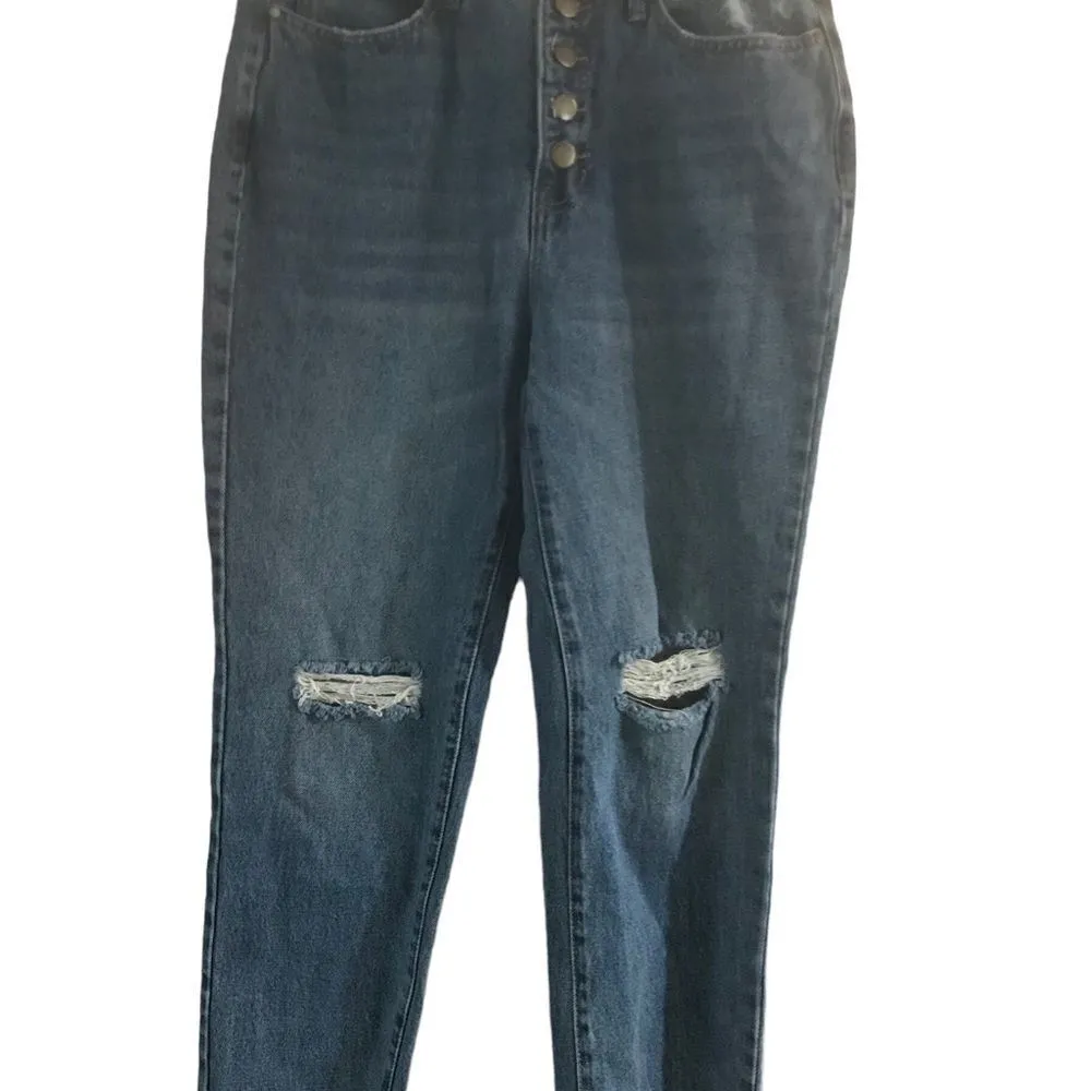 Distressed Blue High Rise Vantage Jeans Women's Size 31 - Image 10