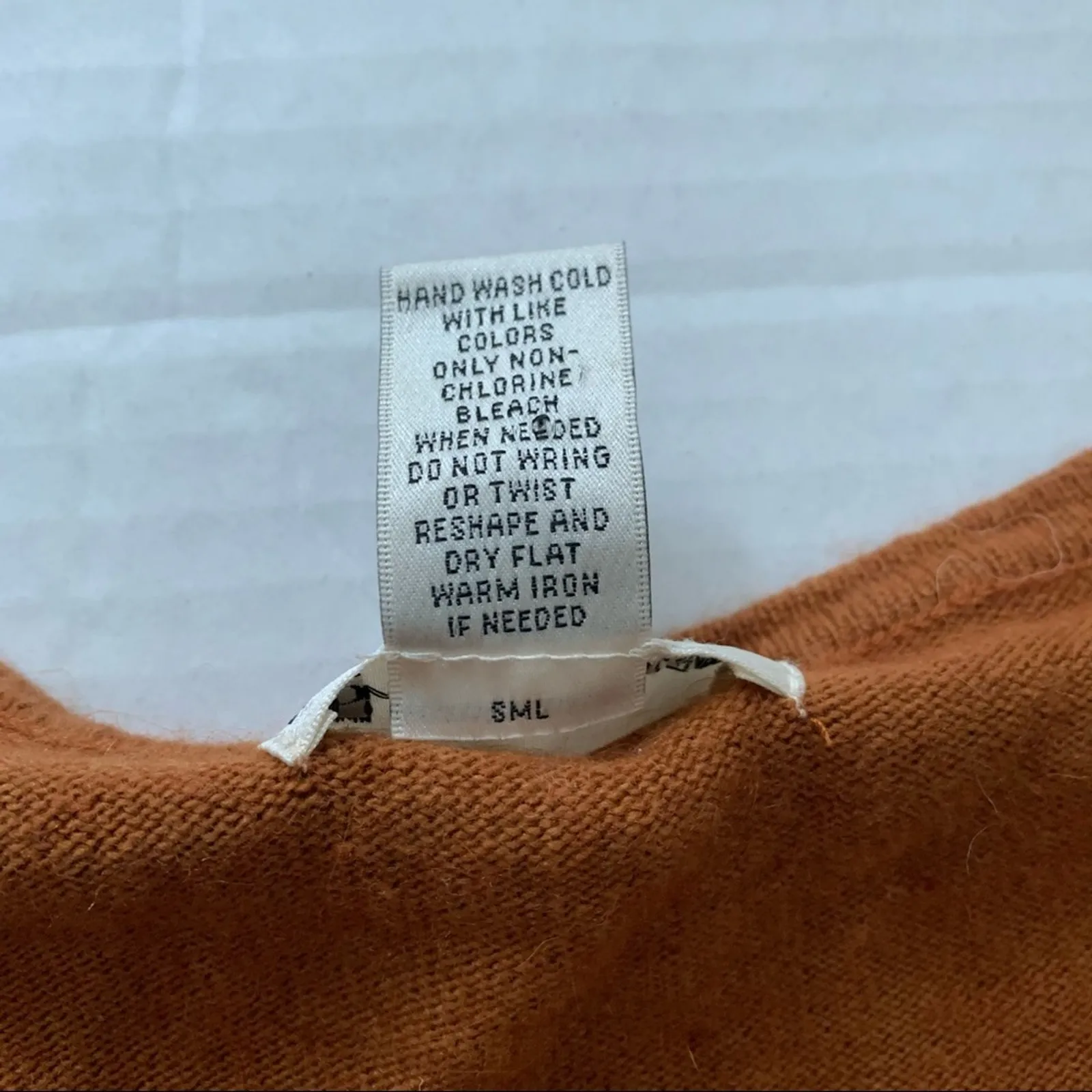 Valerie Bertinelli Size L Rust Angora Blend Sweater Brown Size L - Image 7