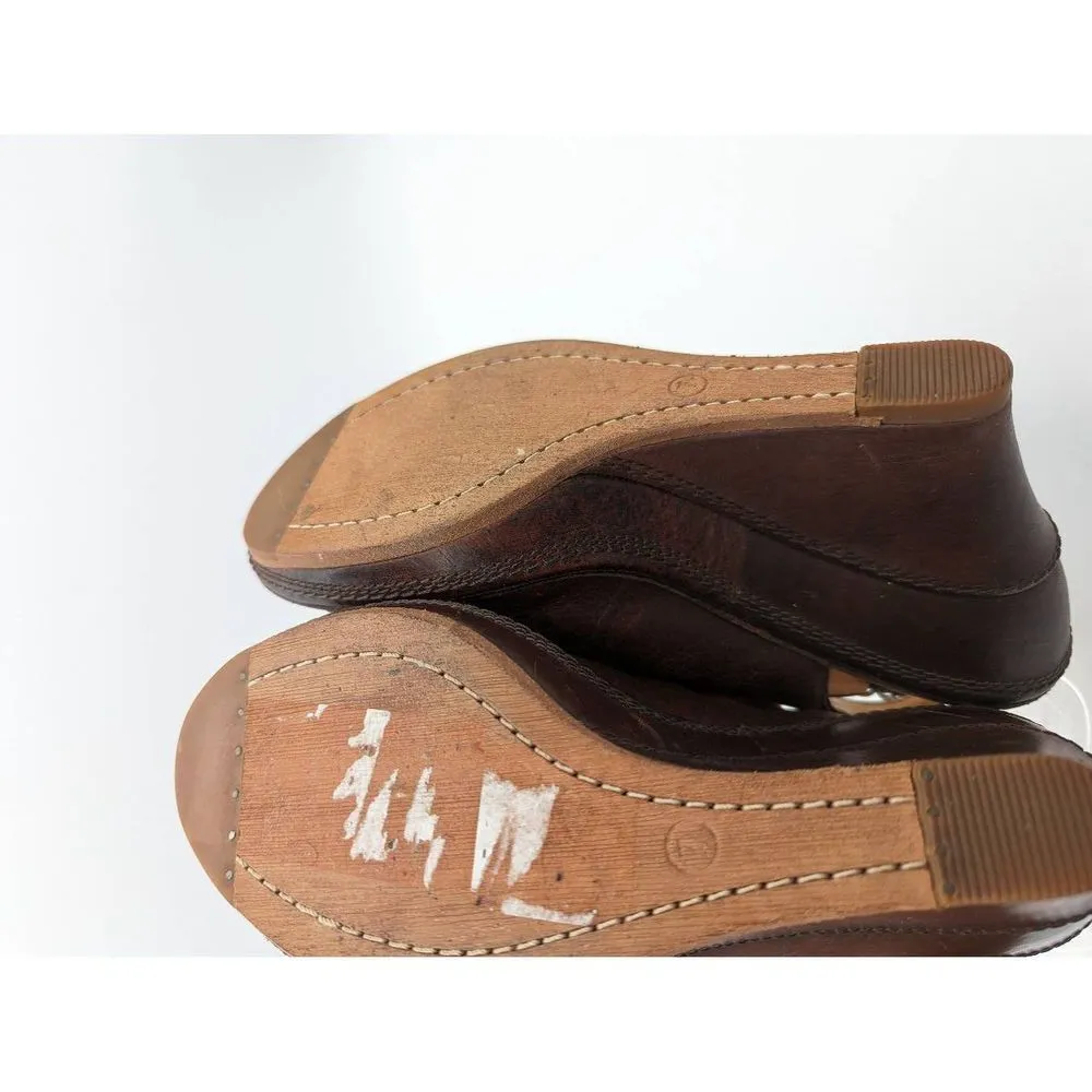 Timberland boot company Marge peep toe slingback wedged sandals size 7 - Image 7