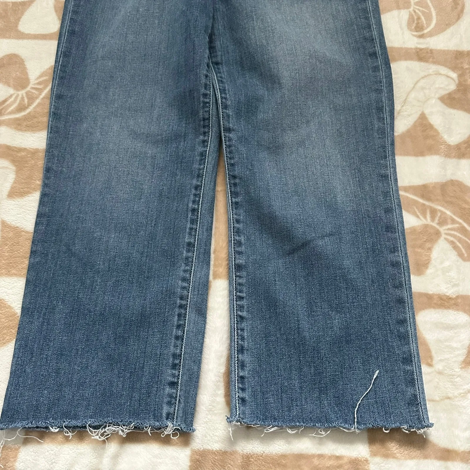 Joe's Jeans Crop Straight Leg Frayed Hem Denim Blue Women's‎ Size 30 - Image 10