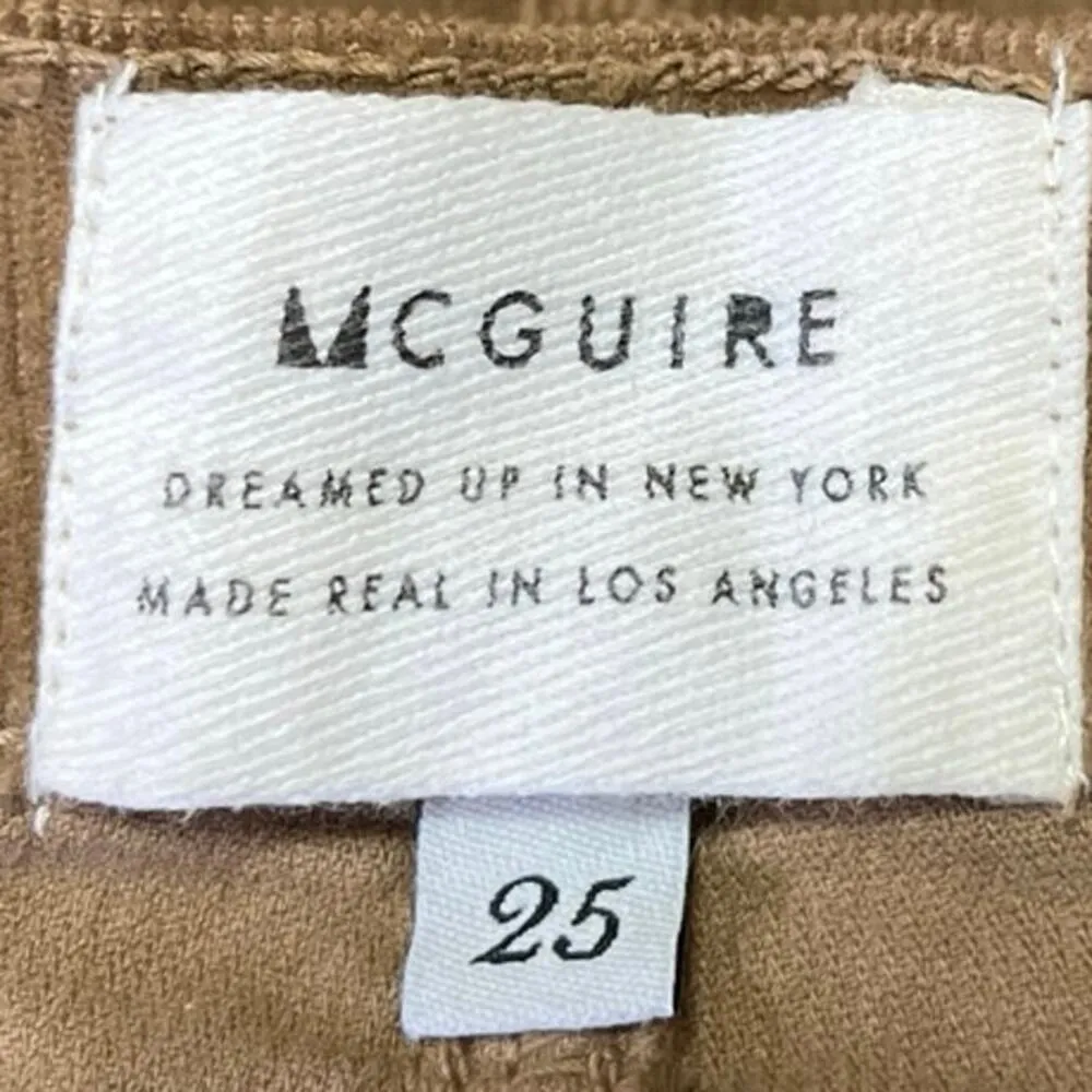 McGuire Columbier Brown Corduroy Velvet Velour Button Down Mini A - Image 4