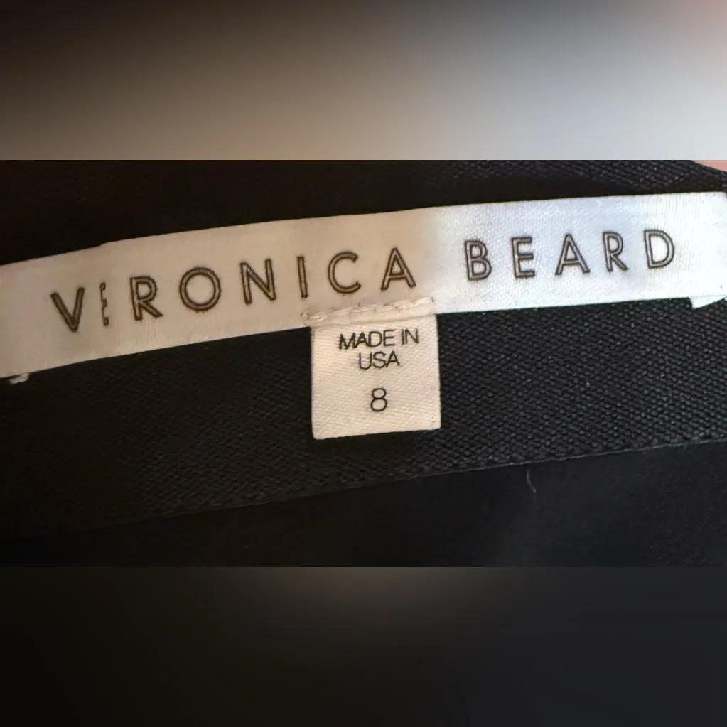 VERONICA BEARD Scuba Skinny / Legging Black Stretch Nylon Front Zip Size 8 - Image 6