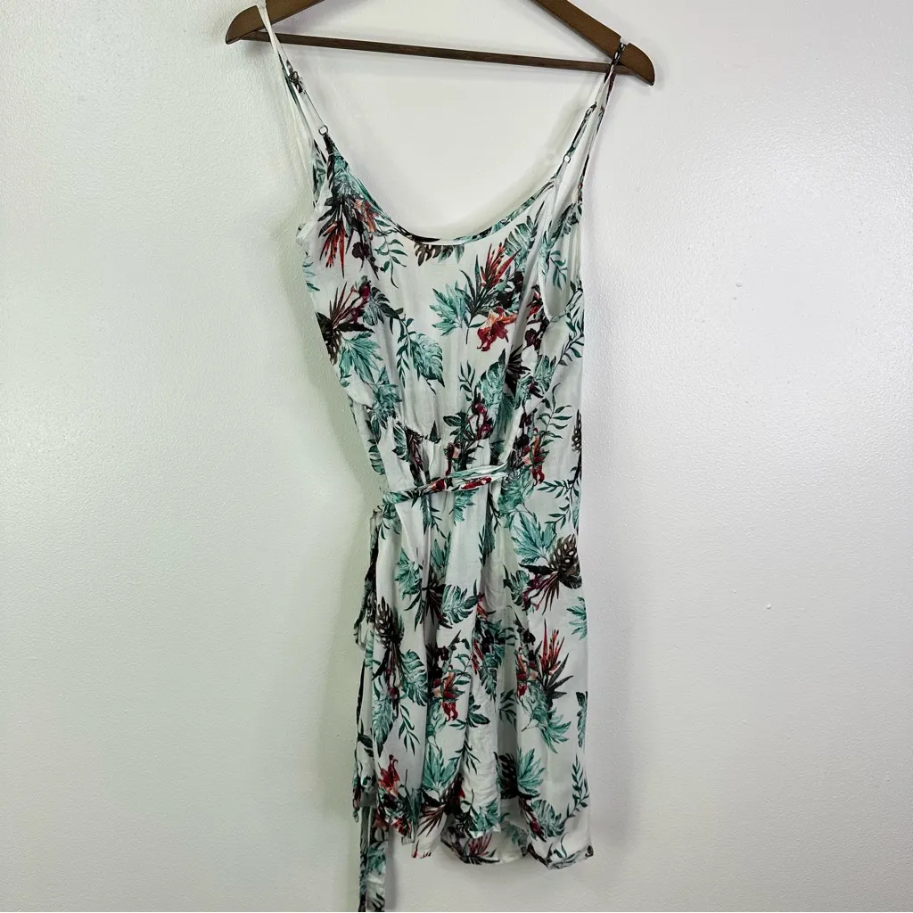 Roxy Drifting Current Foliage Print Wrap Dress‎ S - Image 7