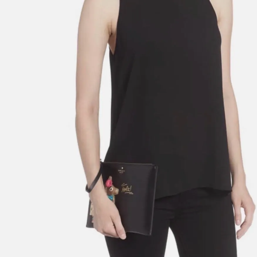 KATE SPADE HAUTE STUFF PINATA HOLA MEDIUM BELLA POUCH WRISTLET CLUTCH - Image 2