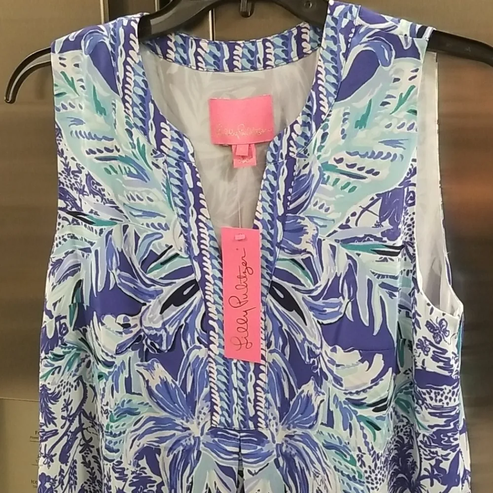 💕LILLY PULITZER💕 Evah Shift Dress High Tide Navy - Image 10
