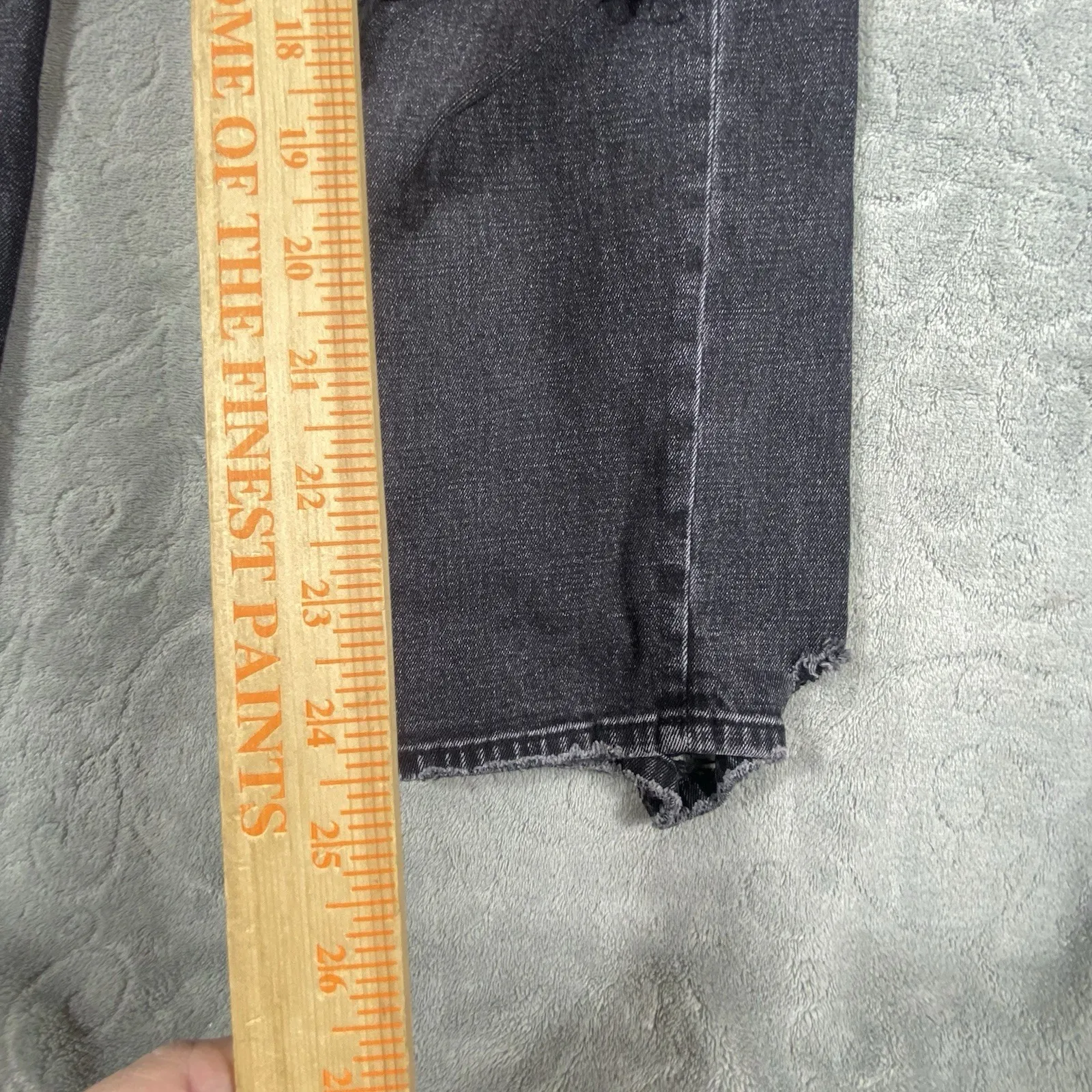 Abercrombie‎ & Fitch 90s Ankle Straight Jeans Womens Sz 4 Ultra High Rise Rips - Image 11