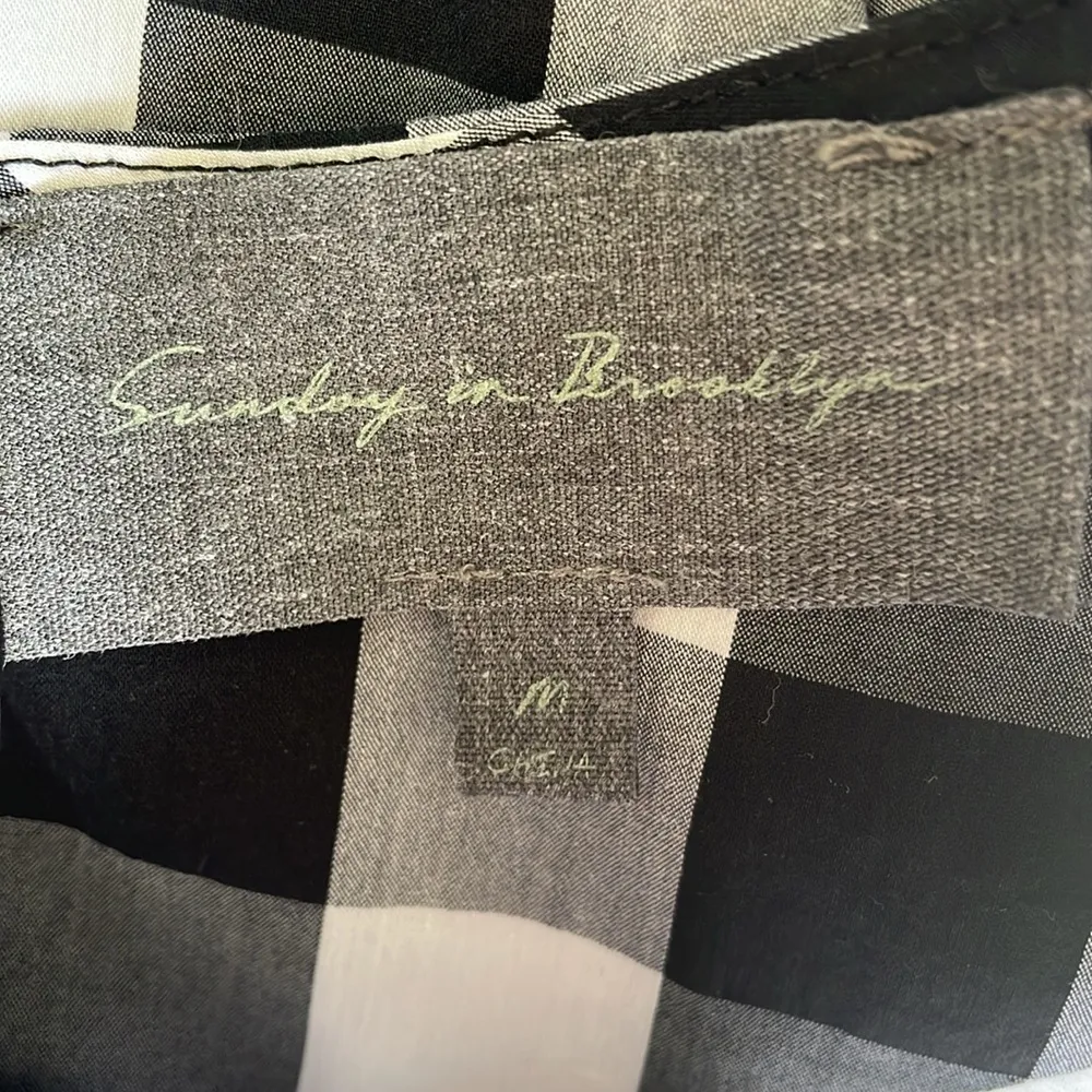 Anthropologie Sunday in Brooklyn Plaid Bell Sleeve Top - Image 7