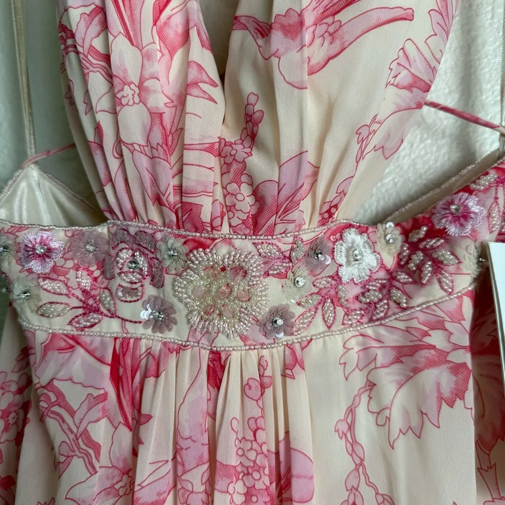 MAC DUGGAL Floral Ruffled Maxi Dress - Image 8